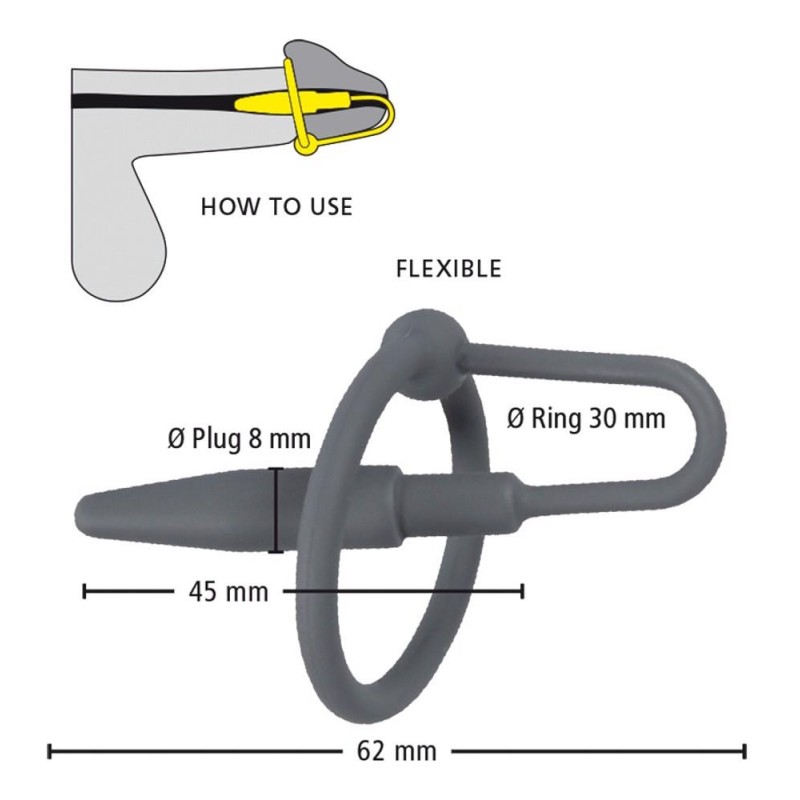 Penis Plug with Glans Ring